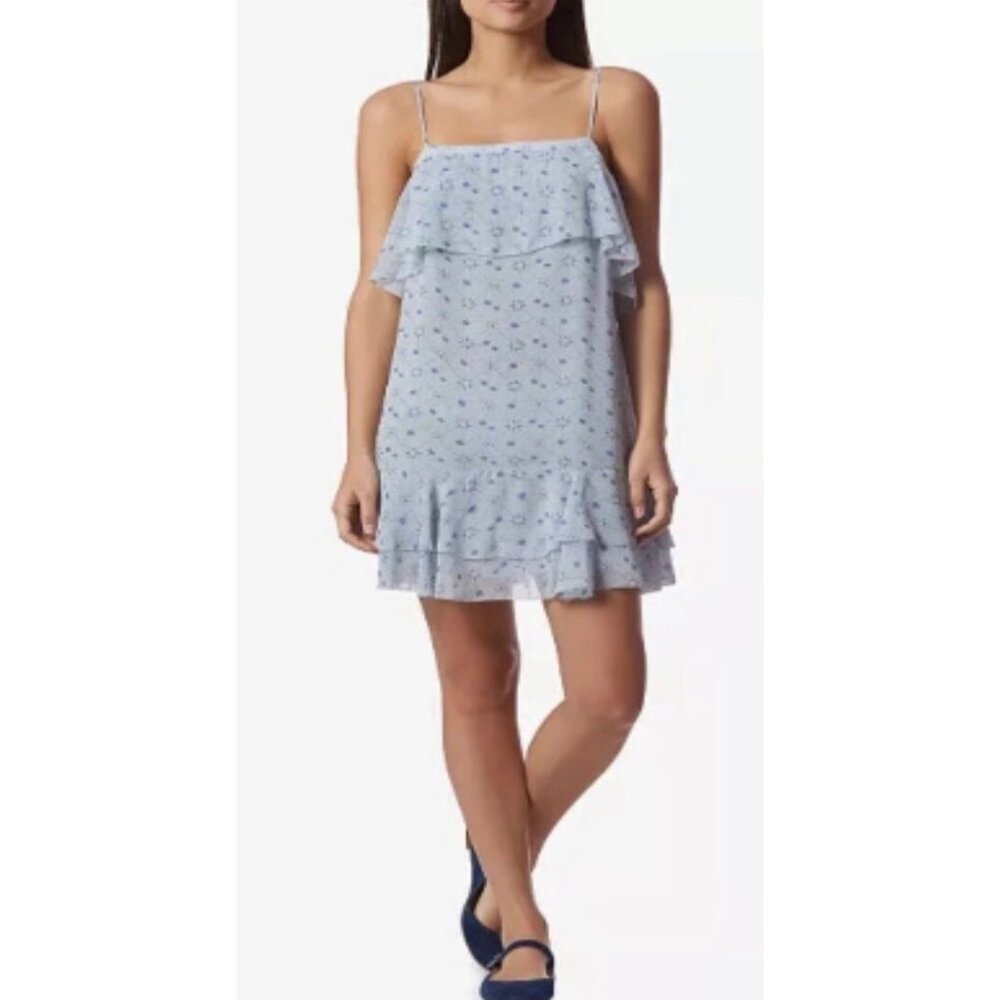 AVEC LES FILLES Constellation-Print Slip Shift Dress NWT XS